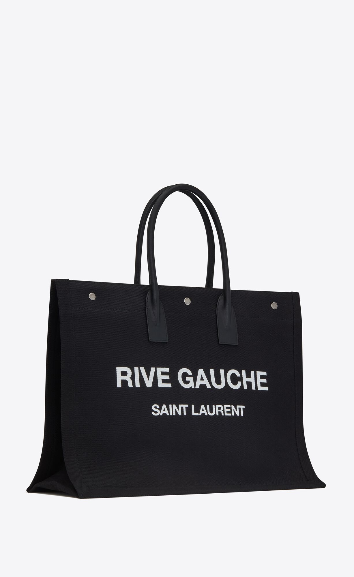 rive gauche 斜纹帆布托特包