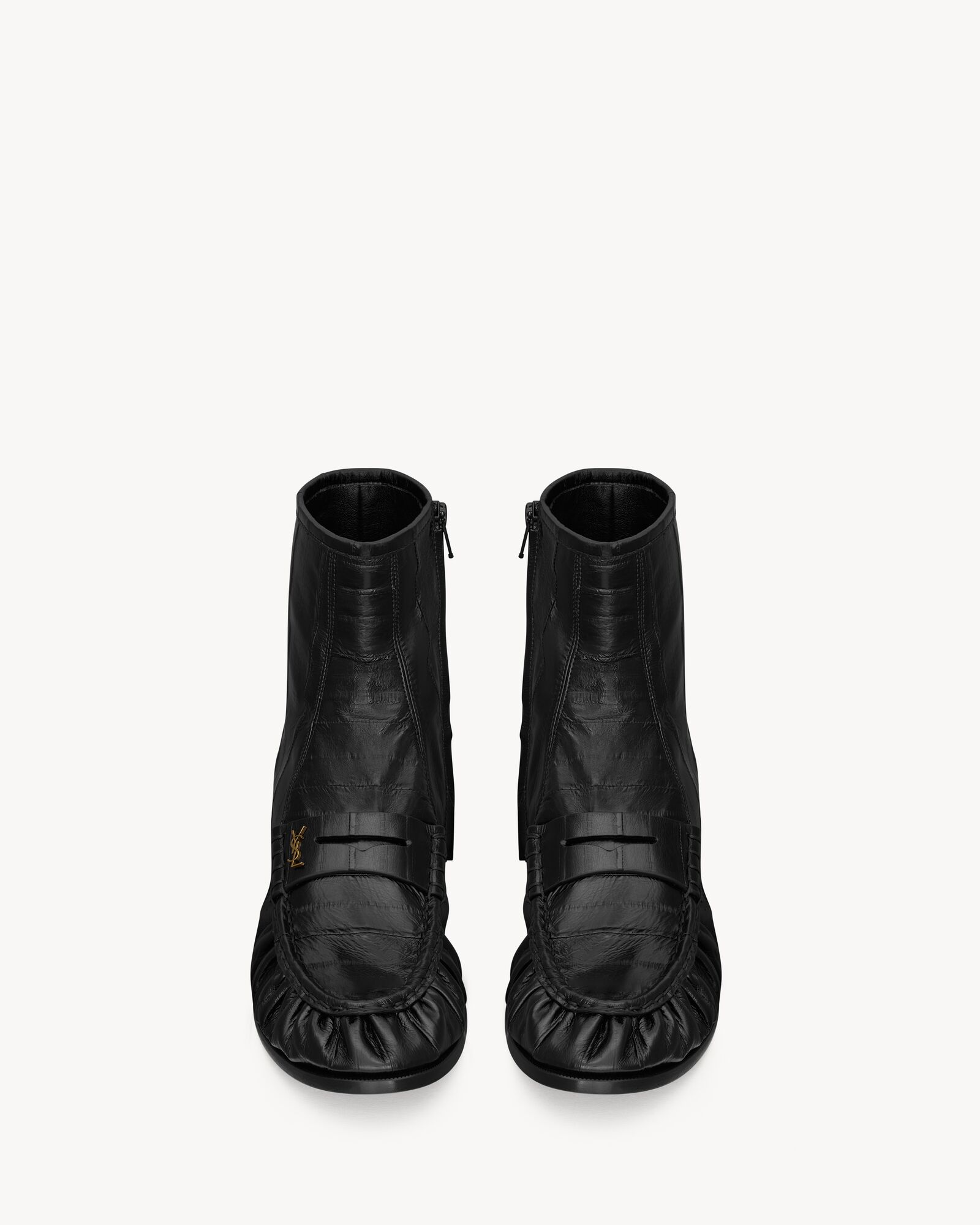 LE LOAFER鳗鱼皮革筒靴