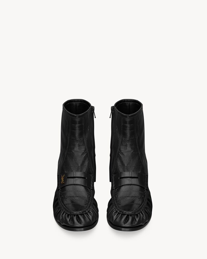 LE LOAFER鳗鱼皮革筒靴