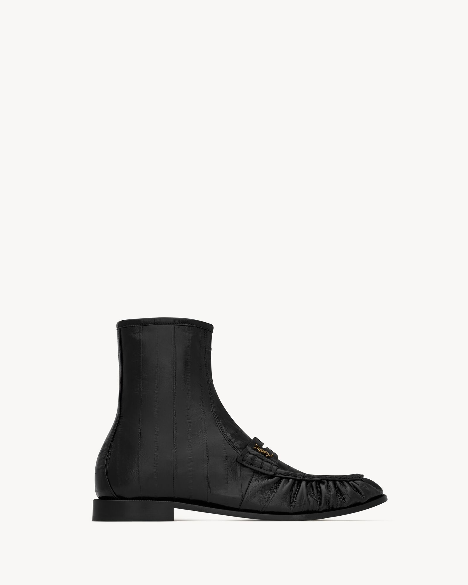 LE LOAFER鳗鱼皮革筒靴