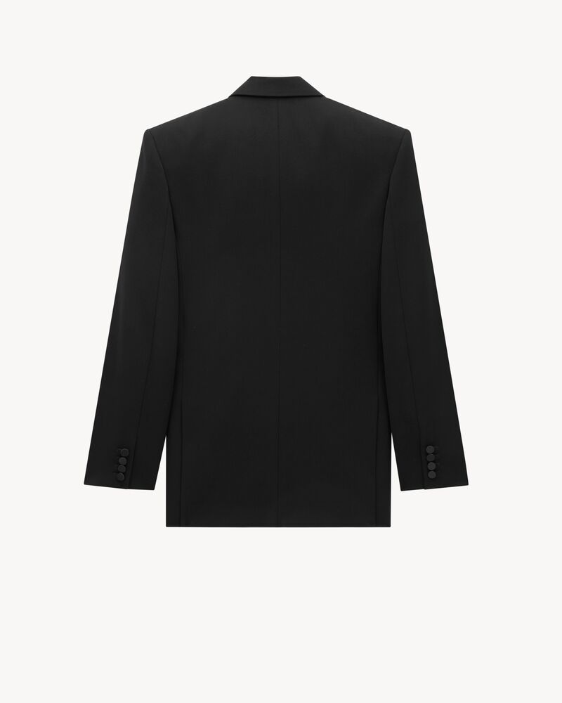 GRAIN DE POUDRE粒纹无尾晚礼服夹克