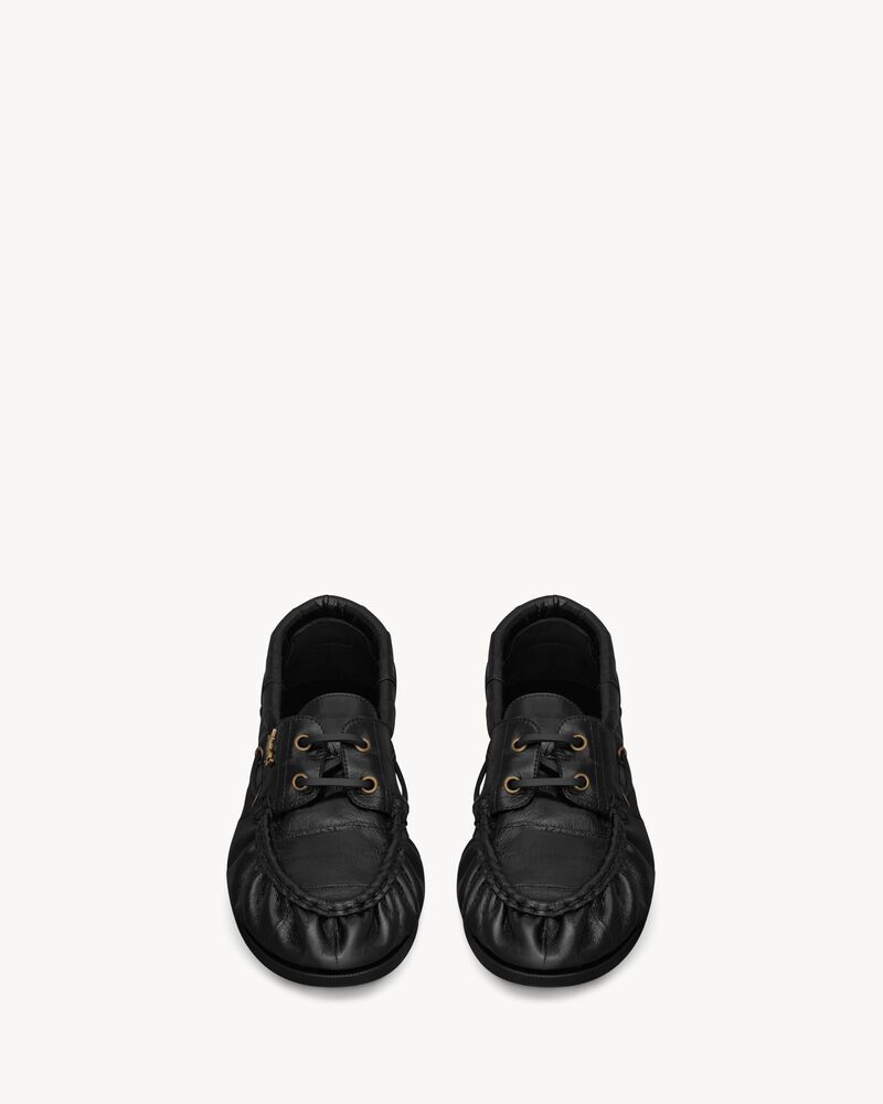 LE LOAFER BATEAU鳗鱼皮革船鞋