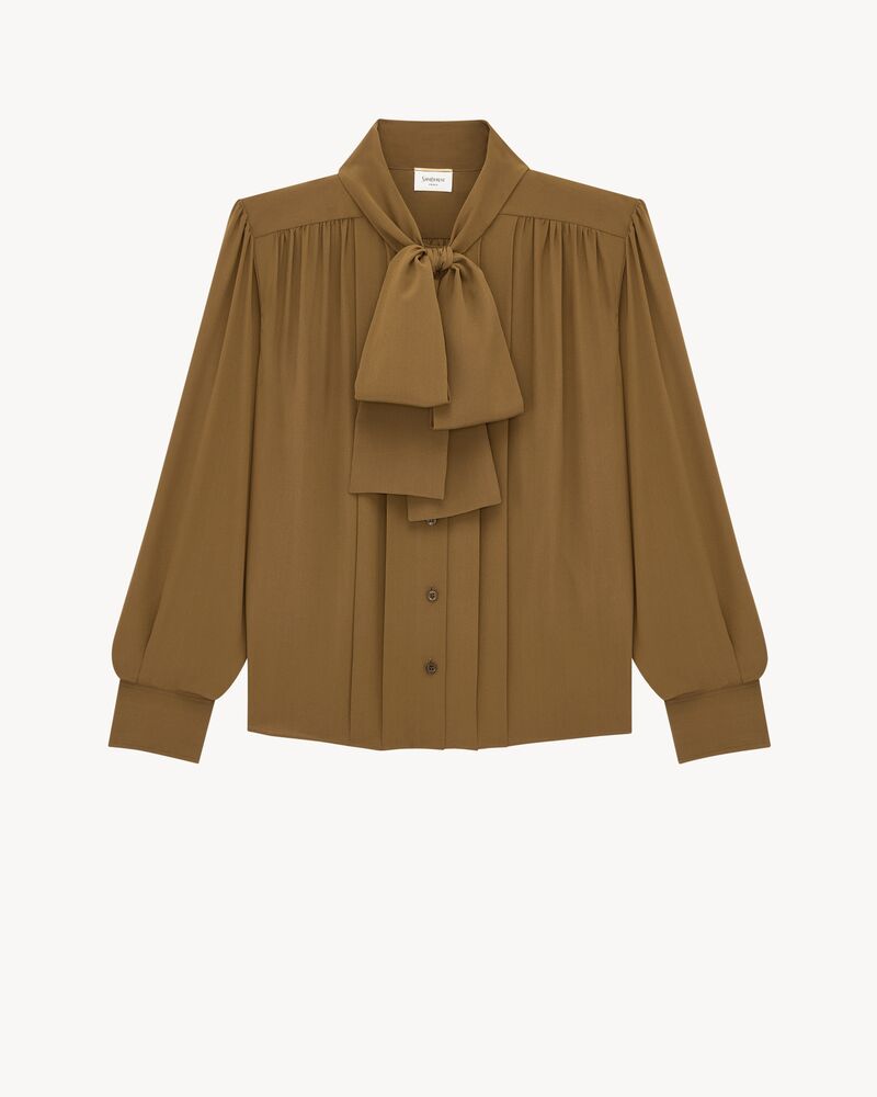 桑蚕丝双绉花结衬衫