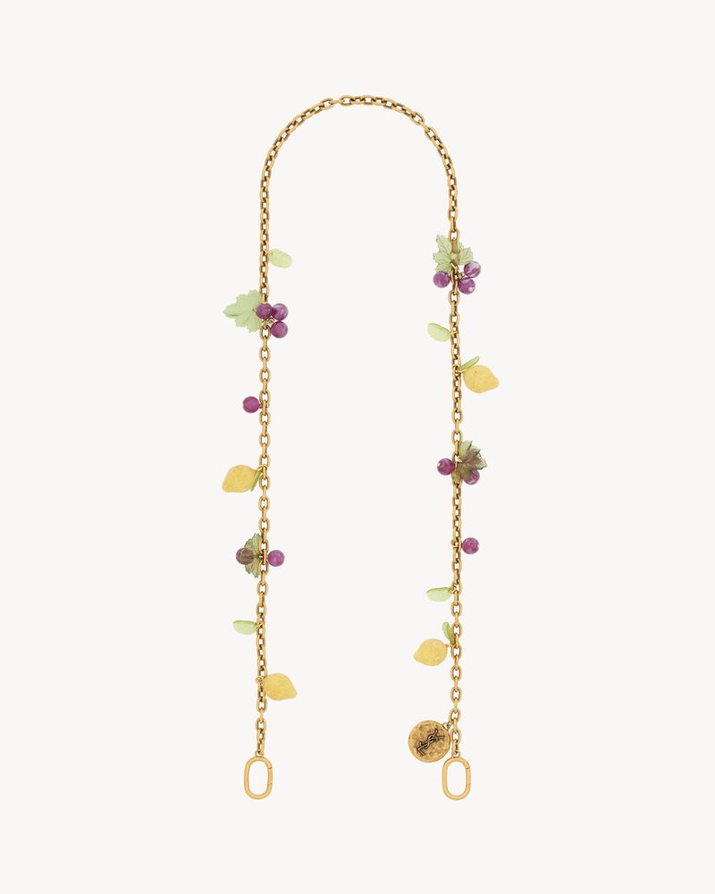 柠檬树脂吊坠链条