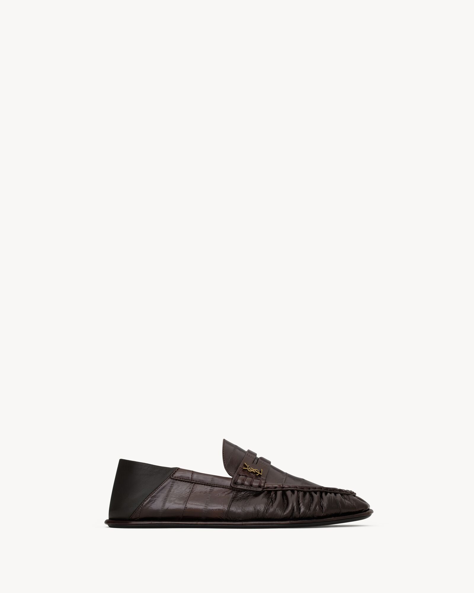 LE LOAFER可折叠鳗鱼皮革乐福鞋