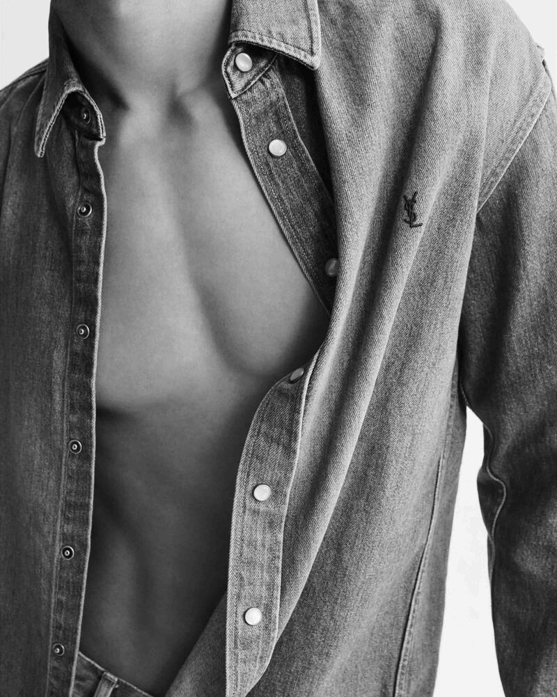 LE CASSANDRE天际蓝牛仔衬衫