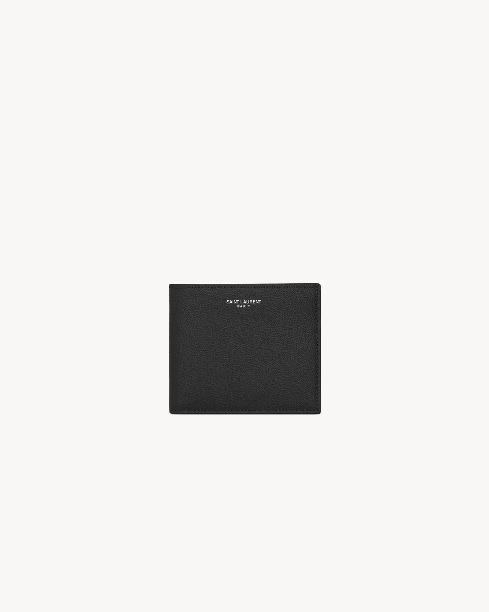 SAINT LAURENT PARIS粒面皮革钱包
