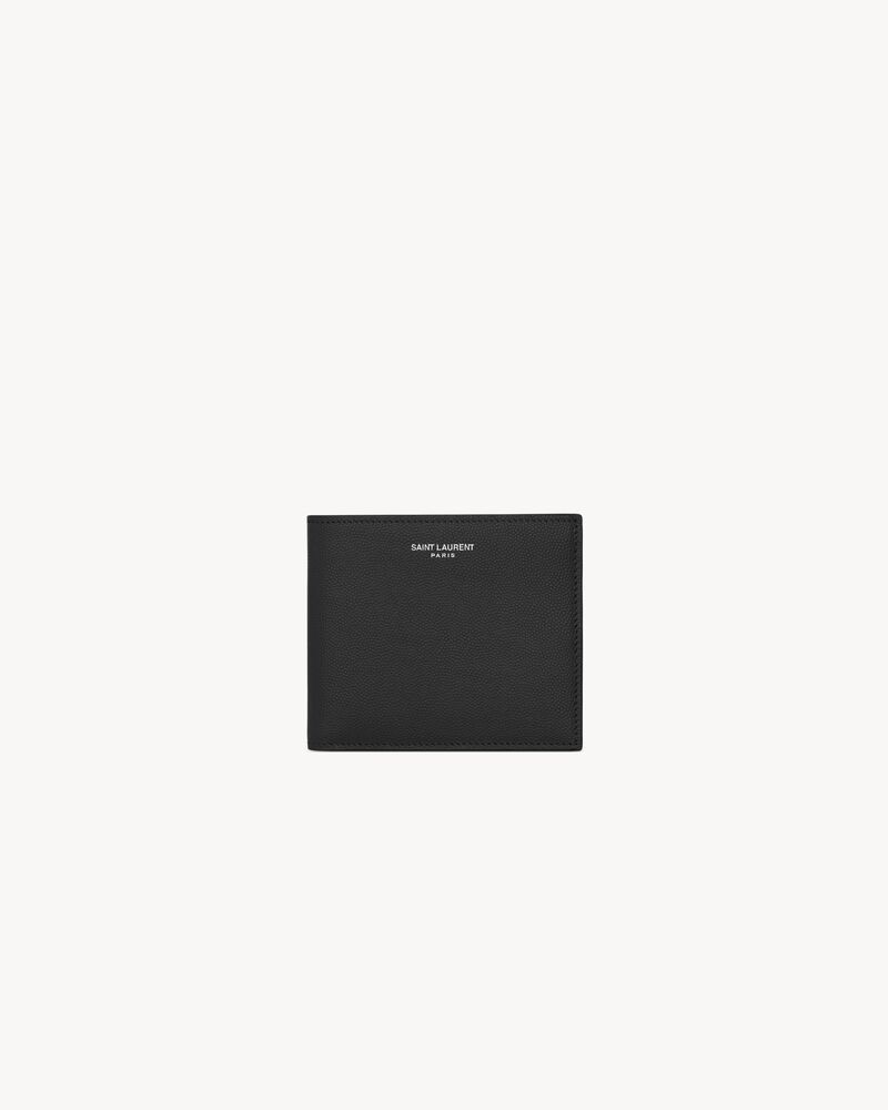 SAINT LAURENT PARIS粒面皮革钱包
