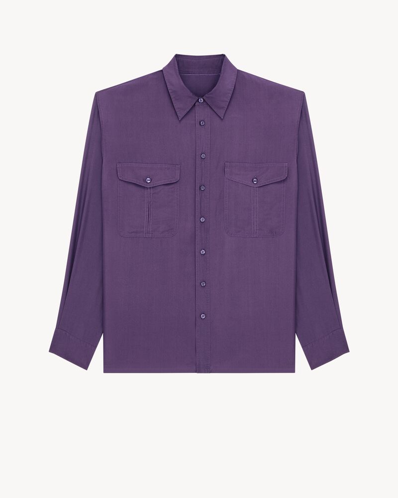 桑蚕丝缎面衬衫