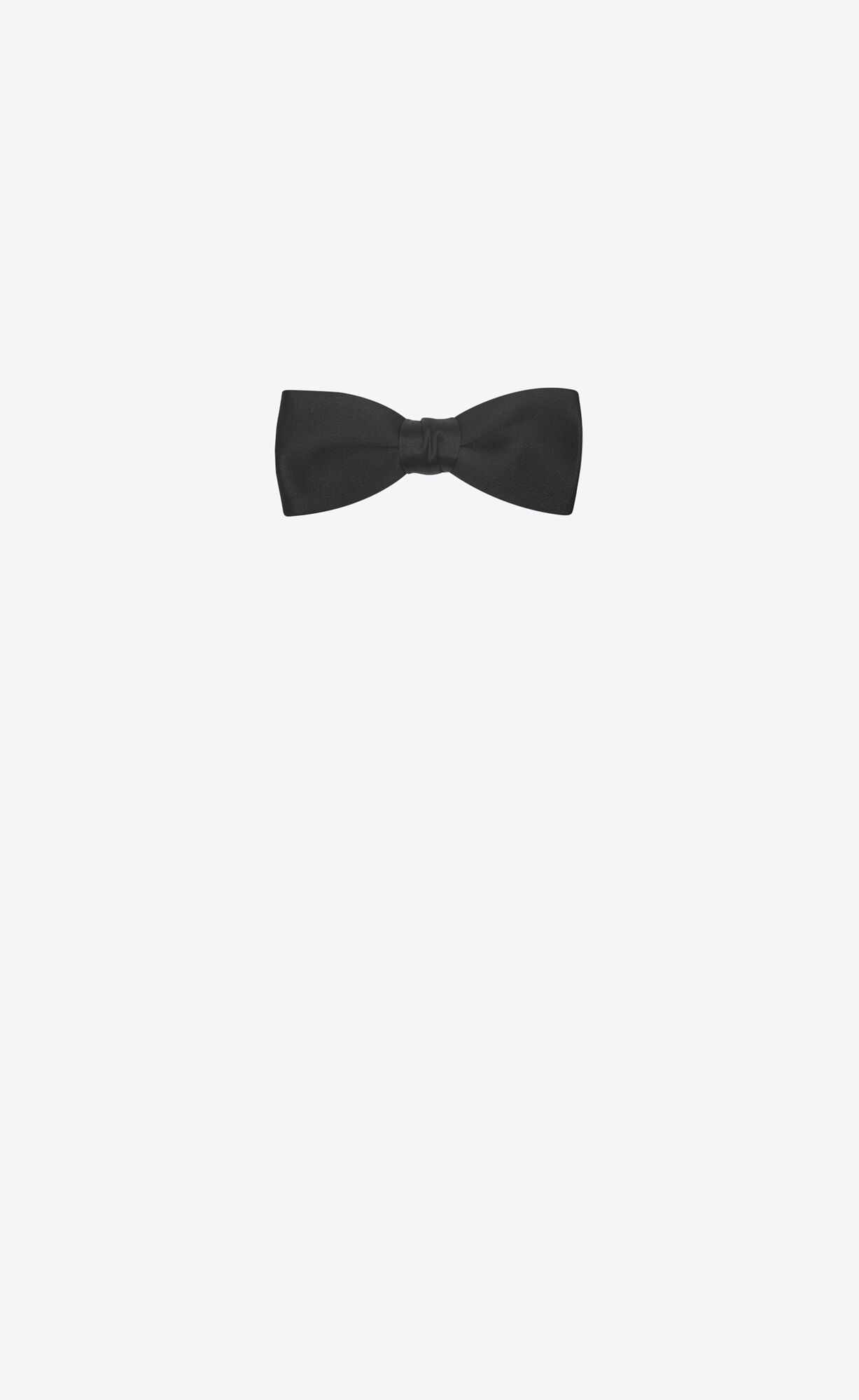 Yves黑色丝质罗缎领结