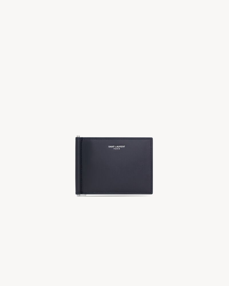 Saint Laurent Paris光滑皮革钱夹钱包
