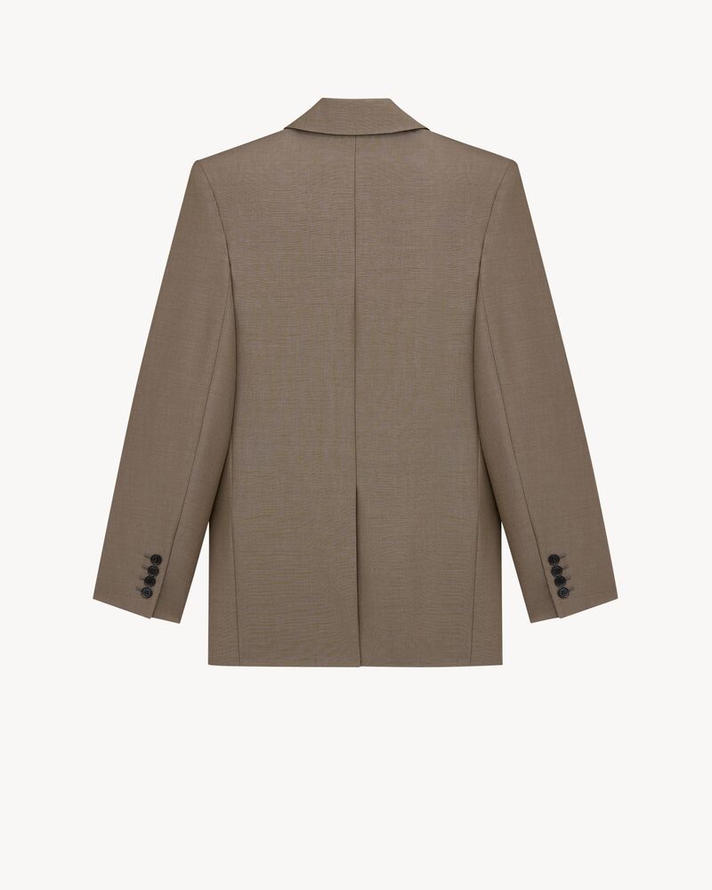 轻盈羊毛和马海毛夹克