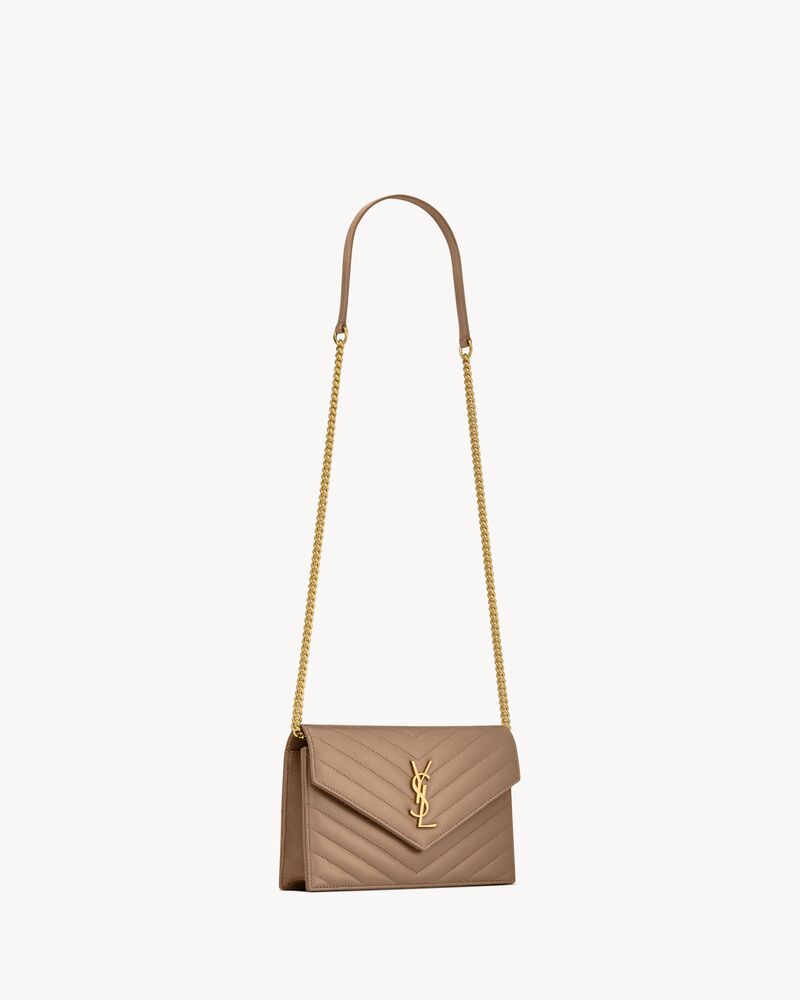 CASSANDRE ENVELOPE羊皮革信封链条钱包