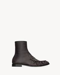 LE LOAFER光滑皮革筒靴