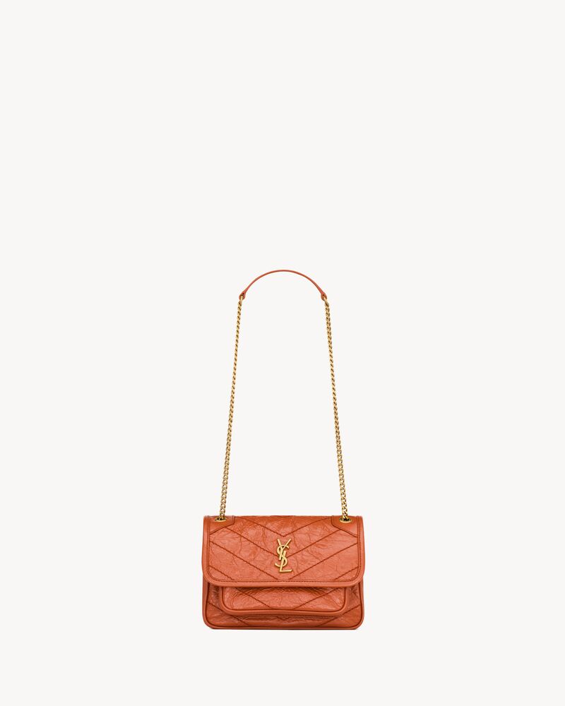 NIKI迷你复古皮革手袋