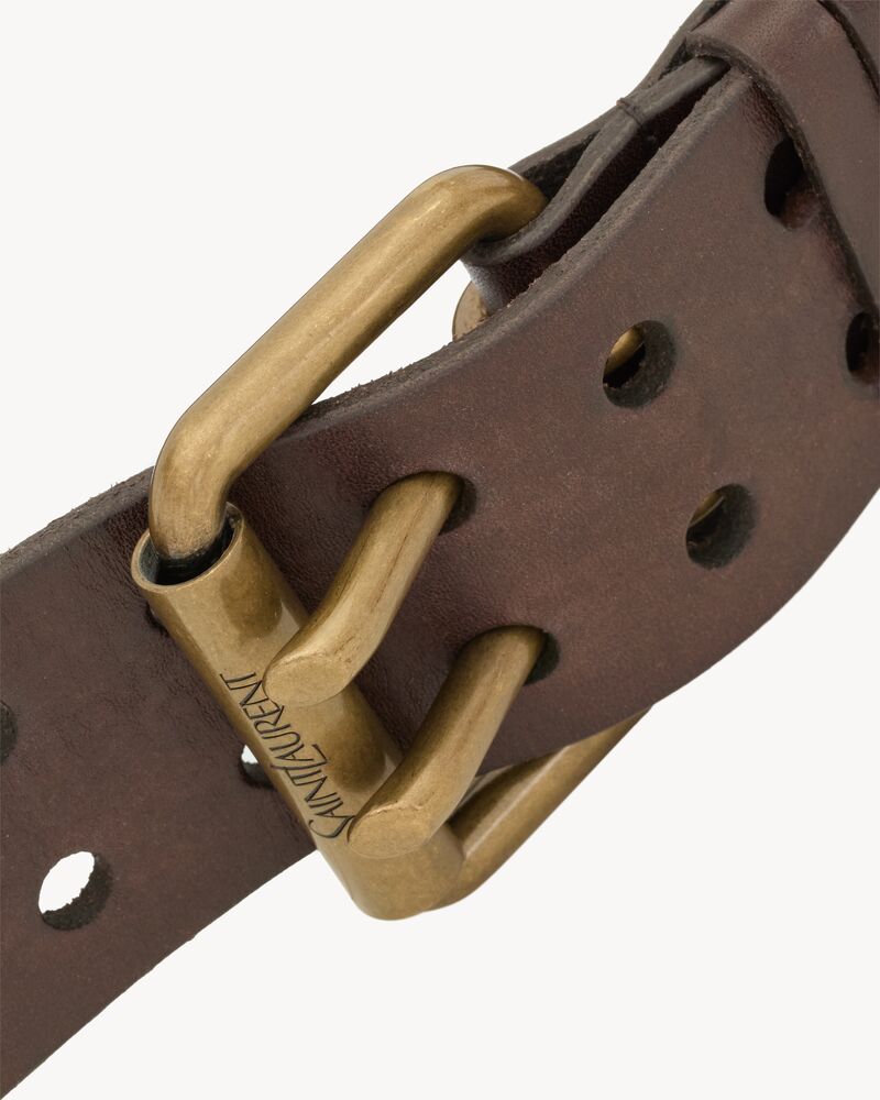 MOTORCYCLE皮革宽腰带