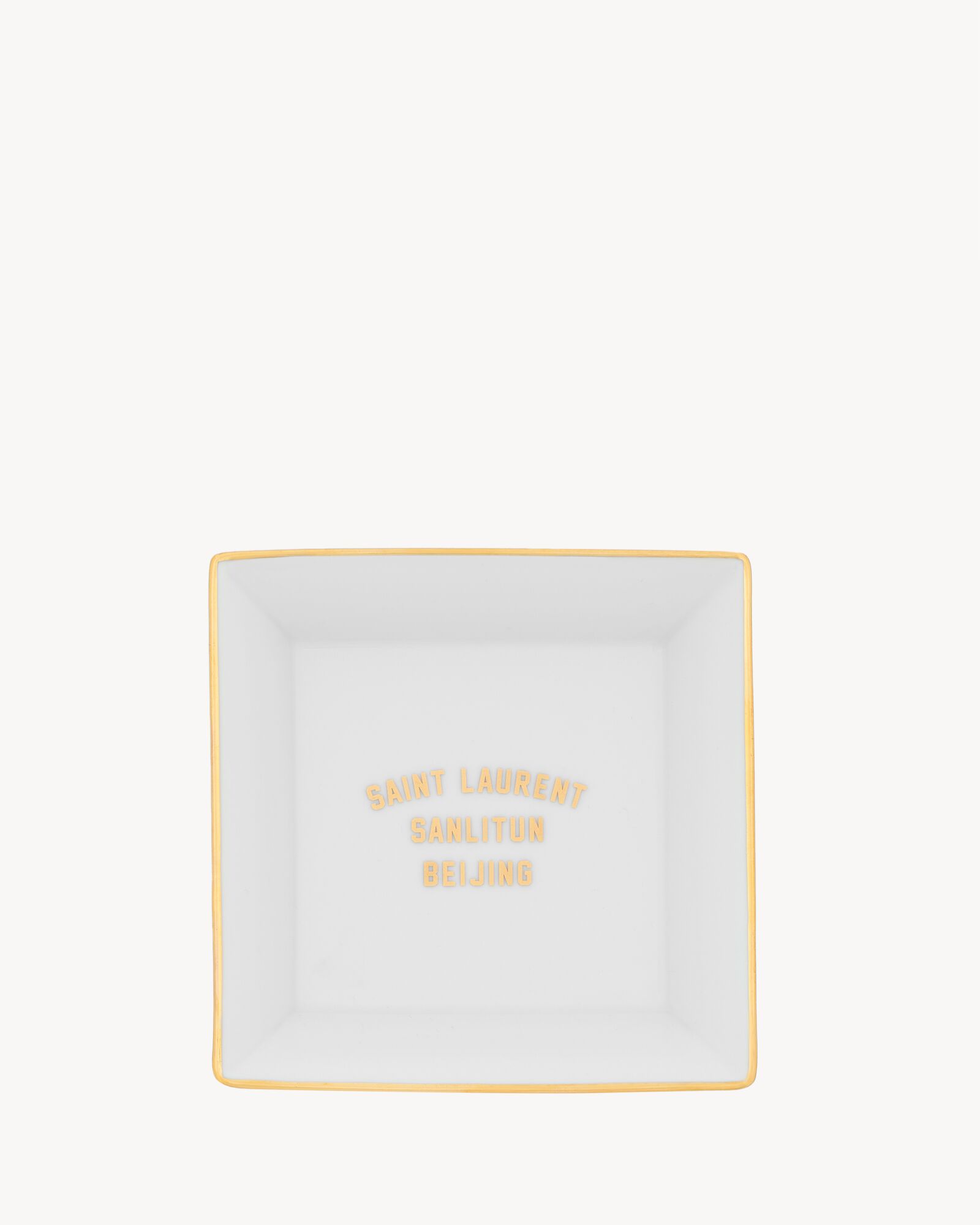 白色小号SAINT LAURENT BEIJING置物盘