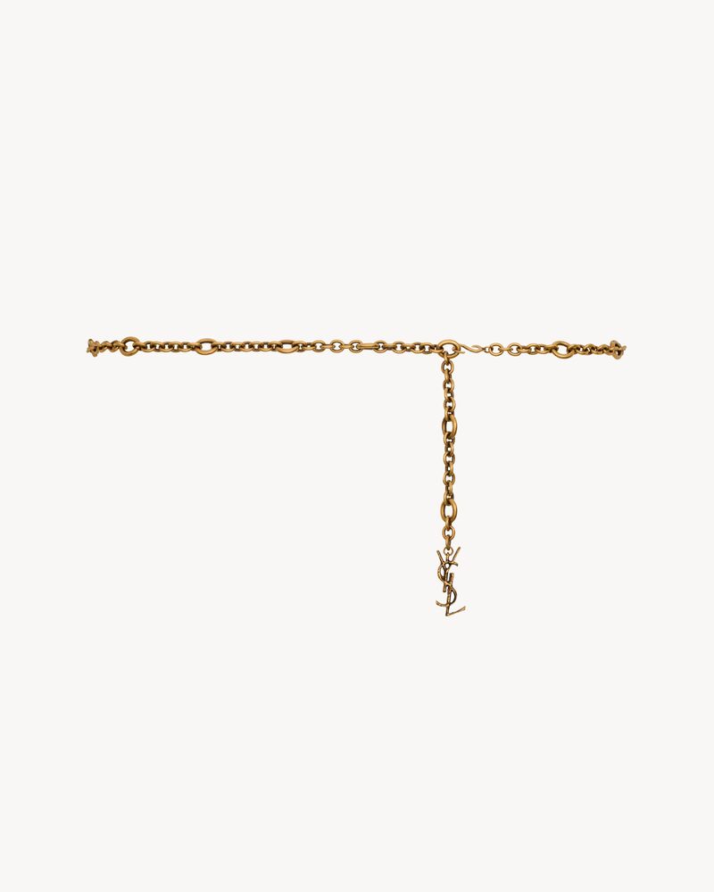 字母标志链条腰带