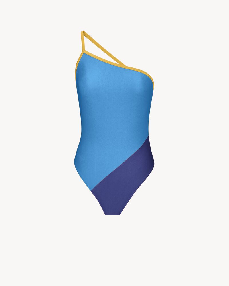 单肩针织连身衣