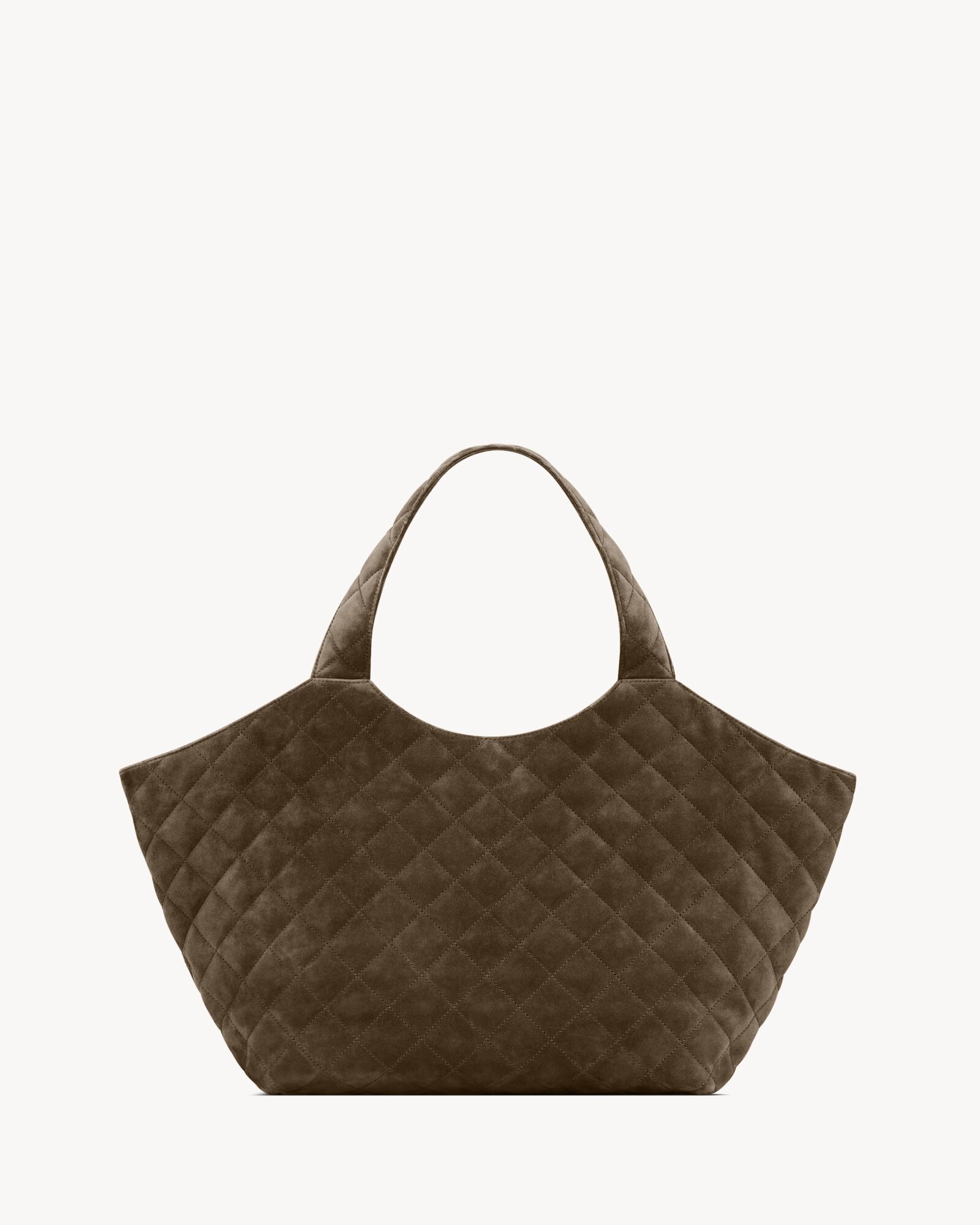 ICARE中号绗缝绒面革手袋