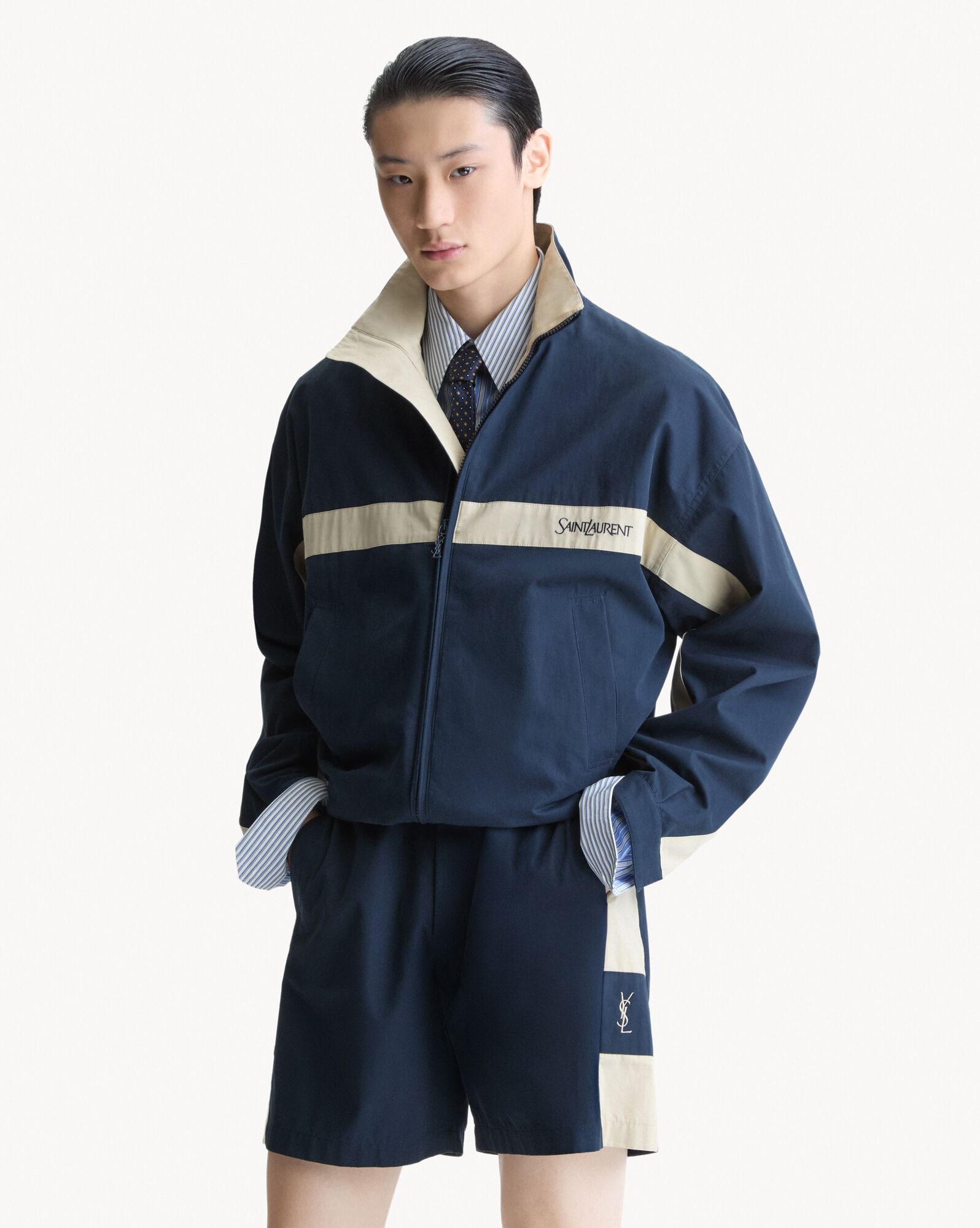 SAINT LAURENT棉质帆布夹克