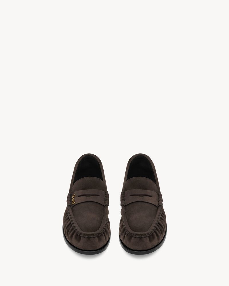SAINT LAURENT圣罗兰中国官方网站 LE LOAFER柔软绒面革乐福鞋