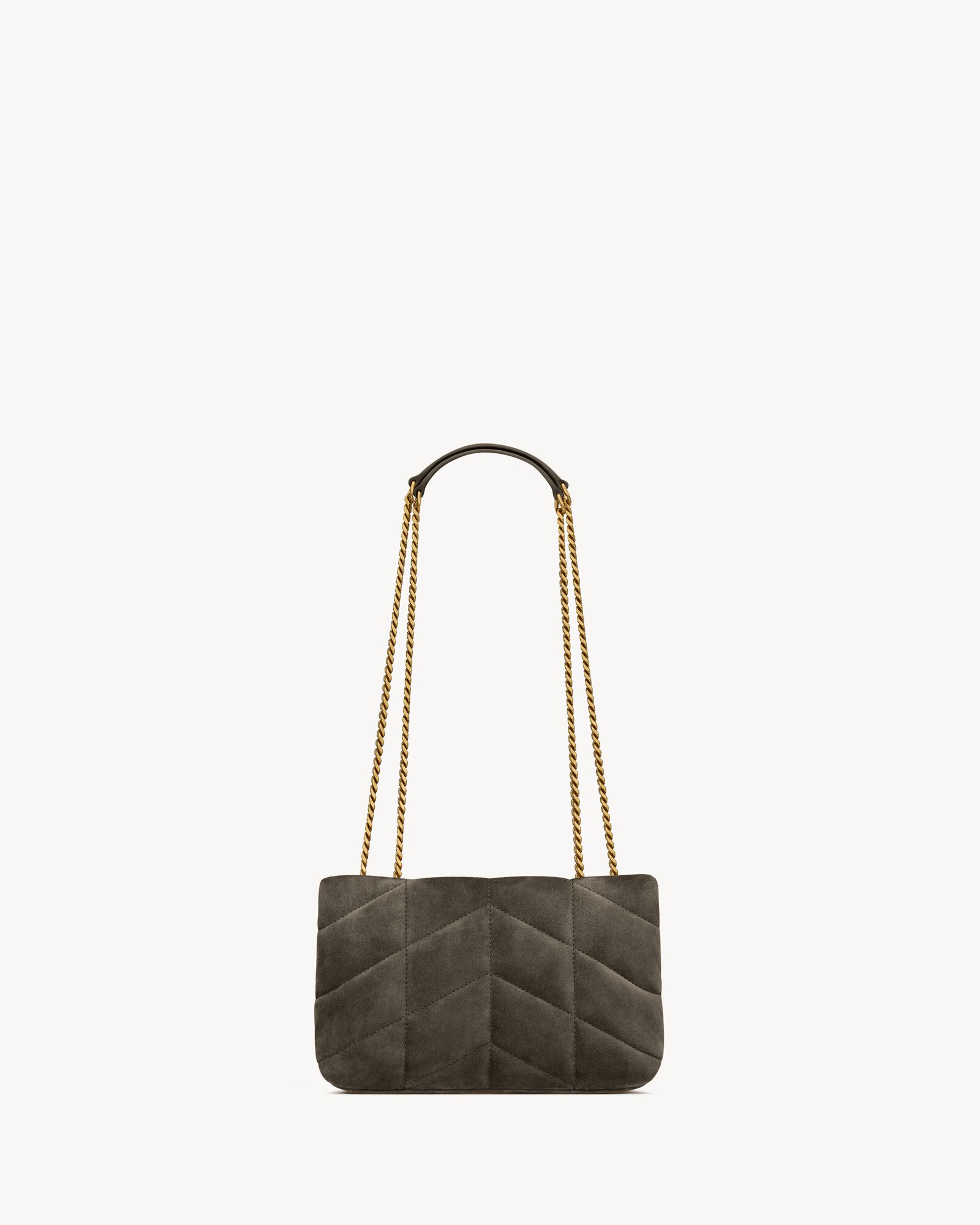 PUFFER TOY绒面革手袋