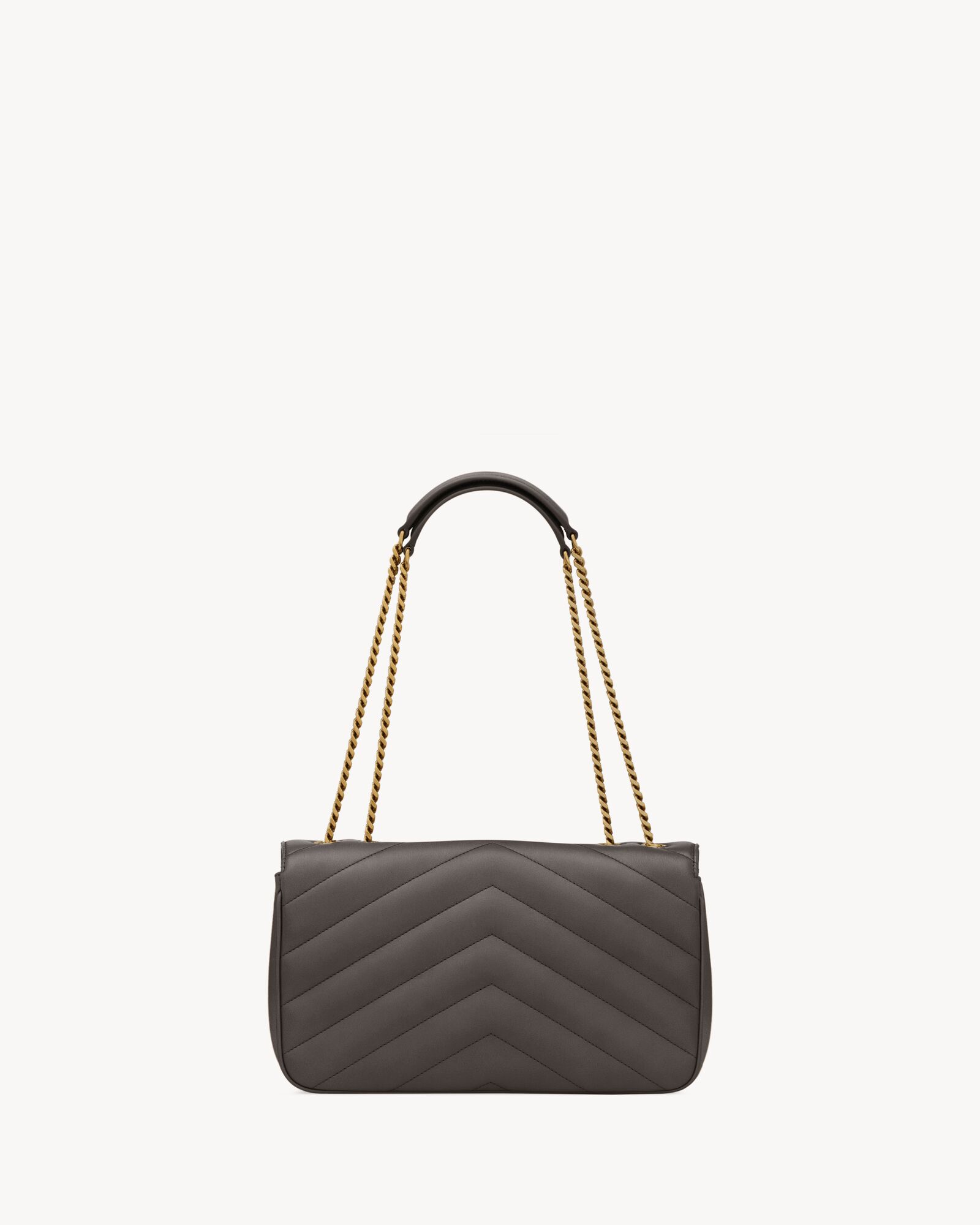 LOULOU中号绗缝小羊皮手袋