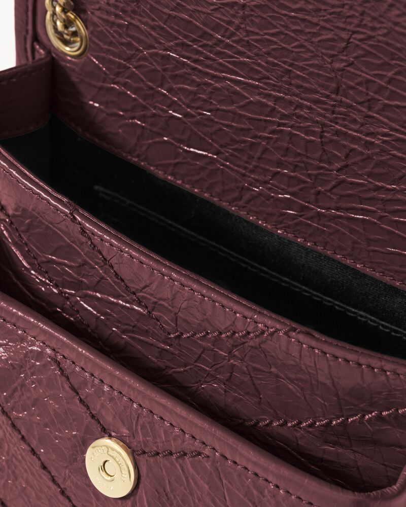 NIKI迷你复古皮革手袋