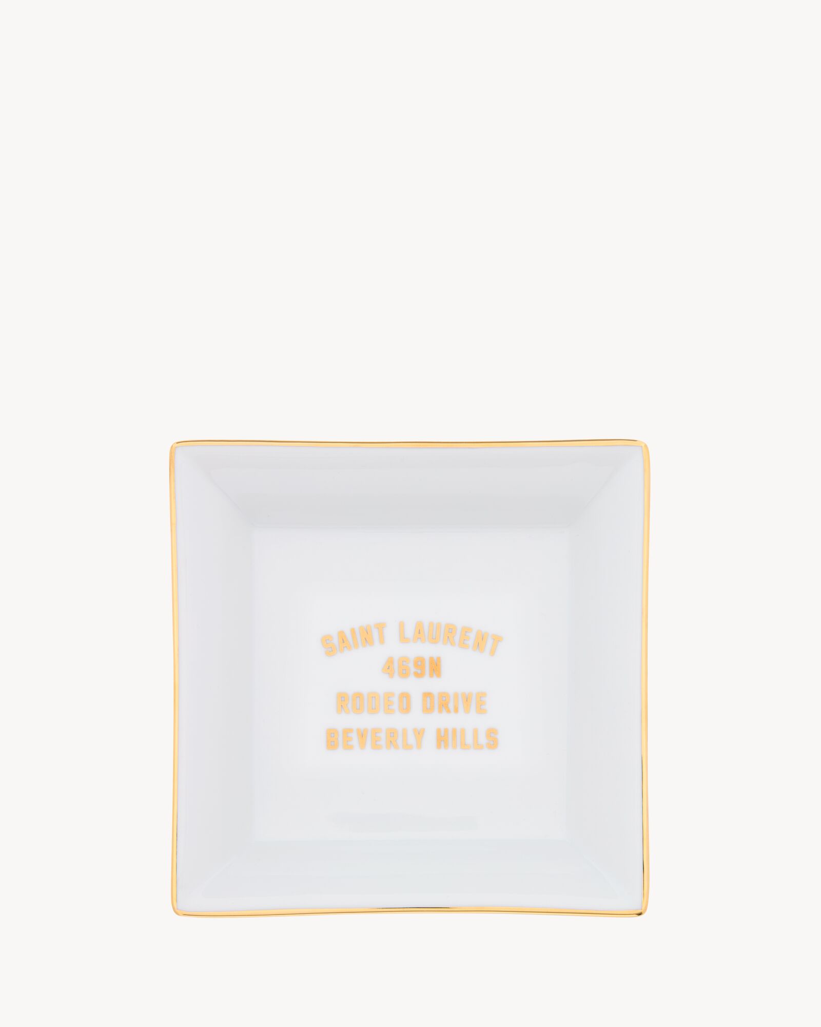 白色小号SAINT LAURENT BEVERLY HILLS置物盘
