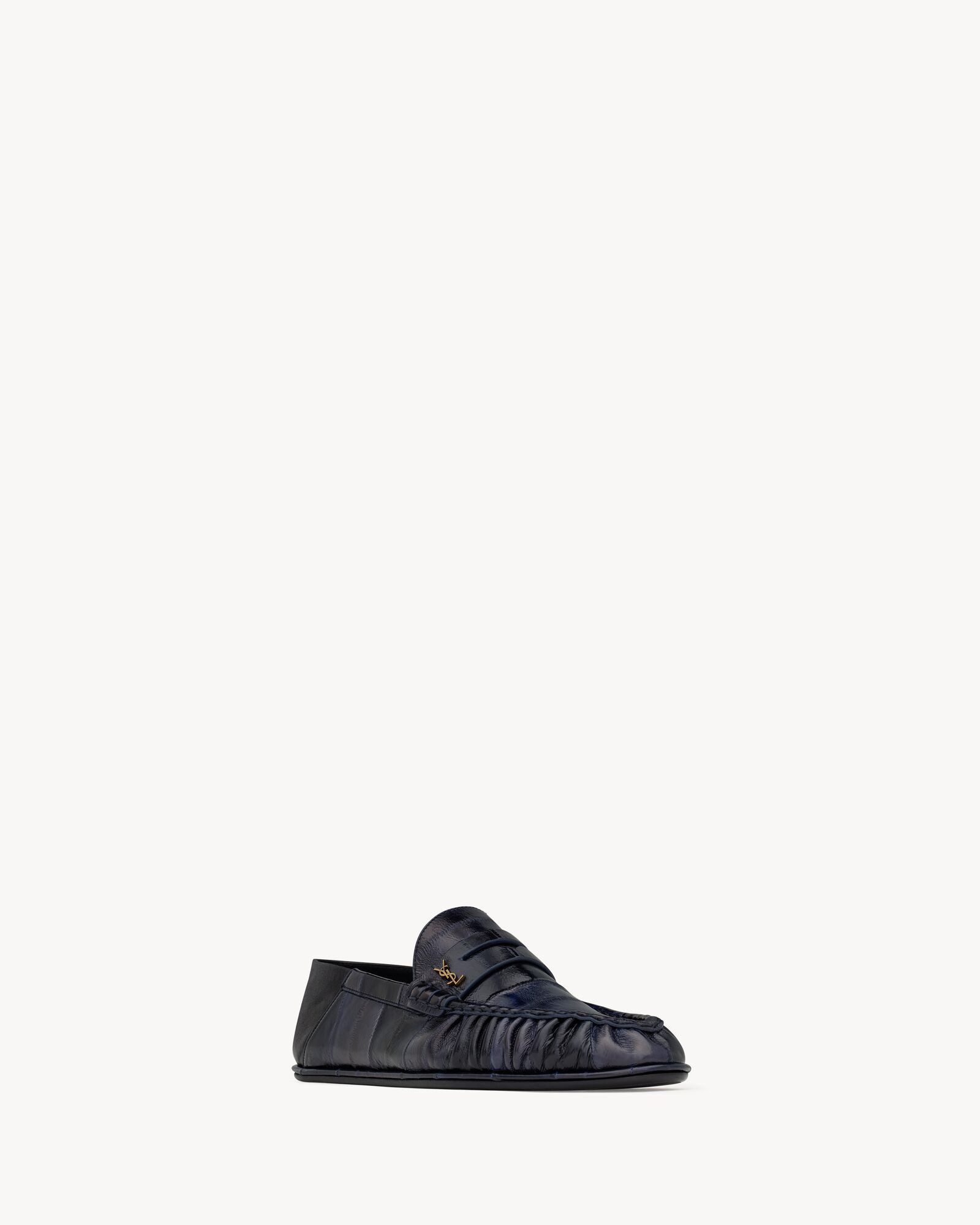 LE LOAFER可折叠鳗鱼皮革乐福鞋