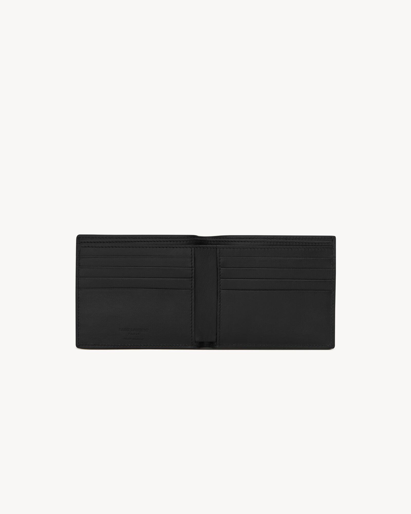 SAINT LAURENT PARIS 黑色真皮钱包