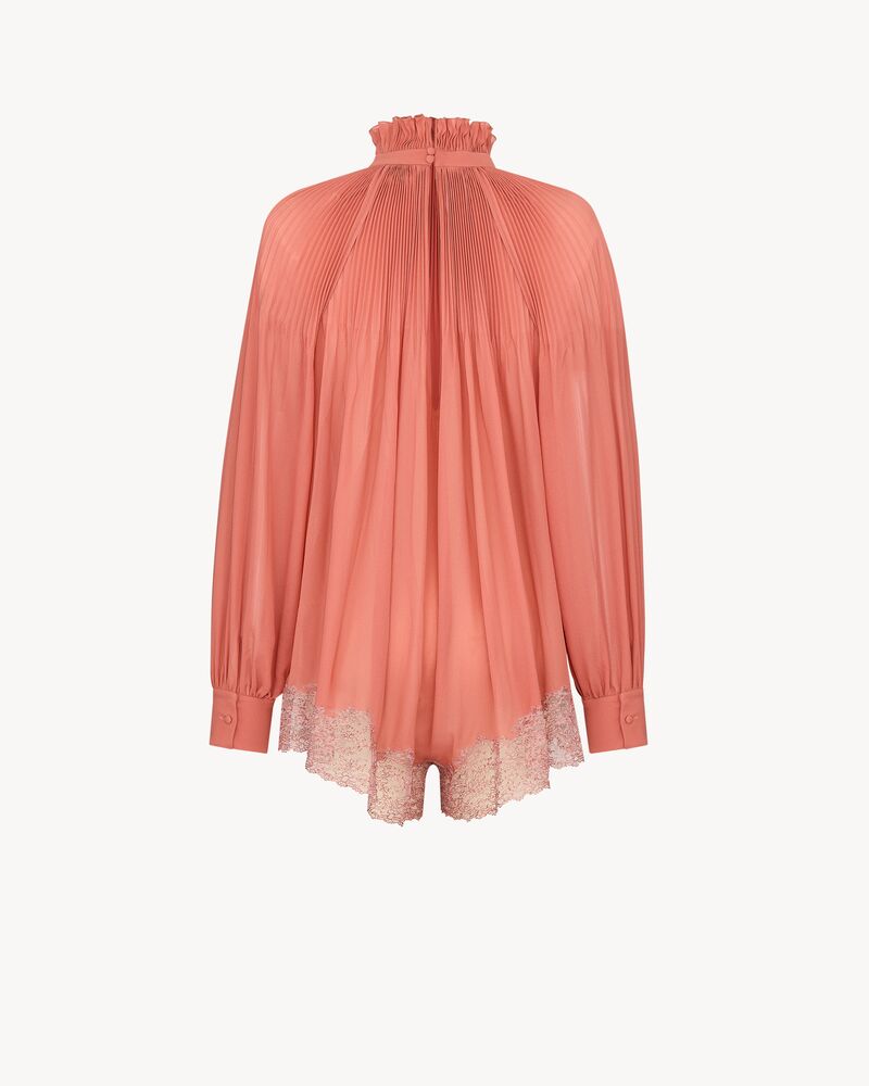 塔夫绸花结连衫裤