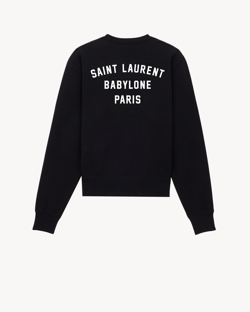 SAINT LAURENT圣罗兰中国官方网站 SAINT LAURENT BABYLONE卫衣