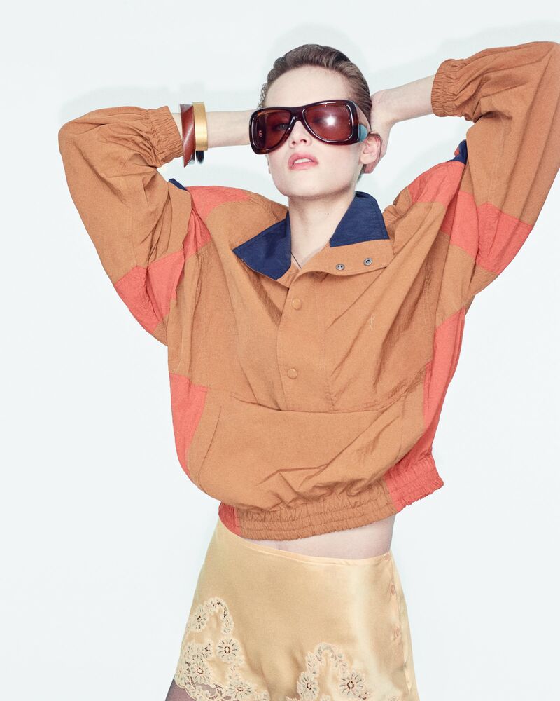 桑蚕丝平纹绉缎褶裥内衣式短裤