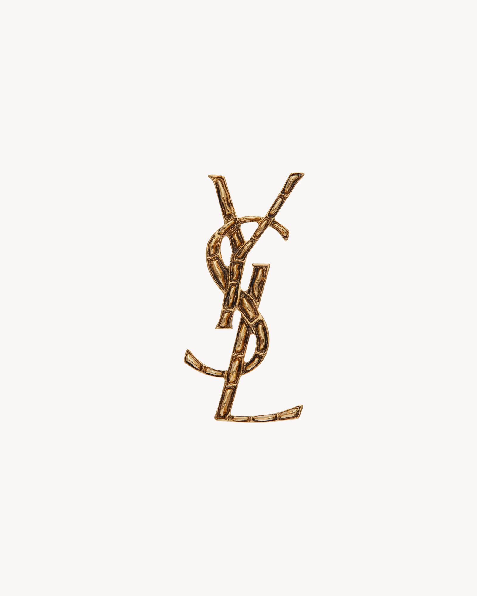 LE CASSANDRE金属鳄鱼纹胸针