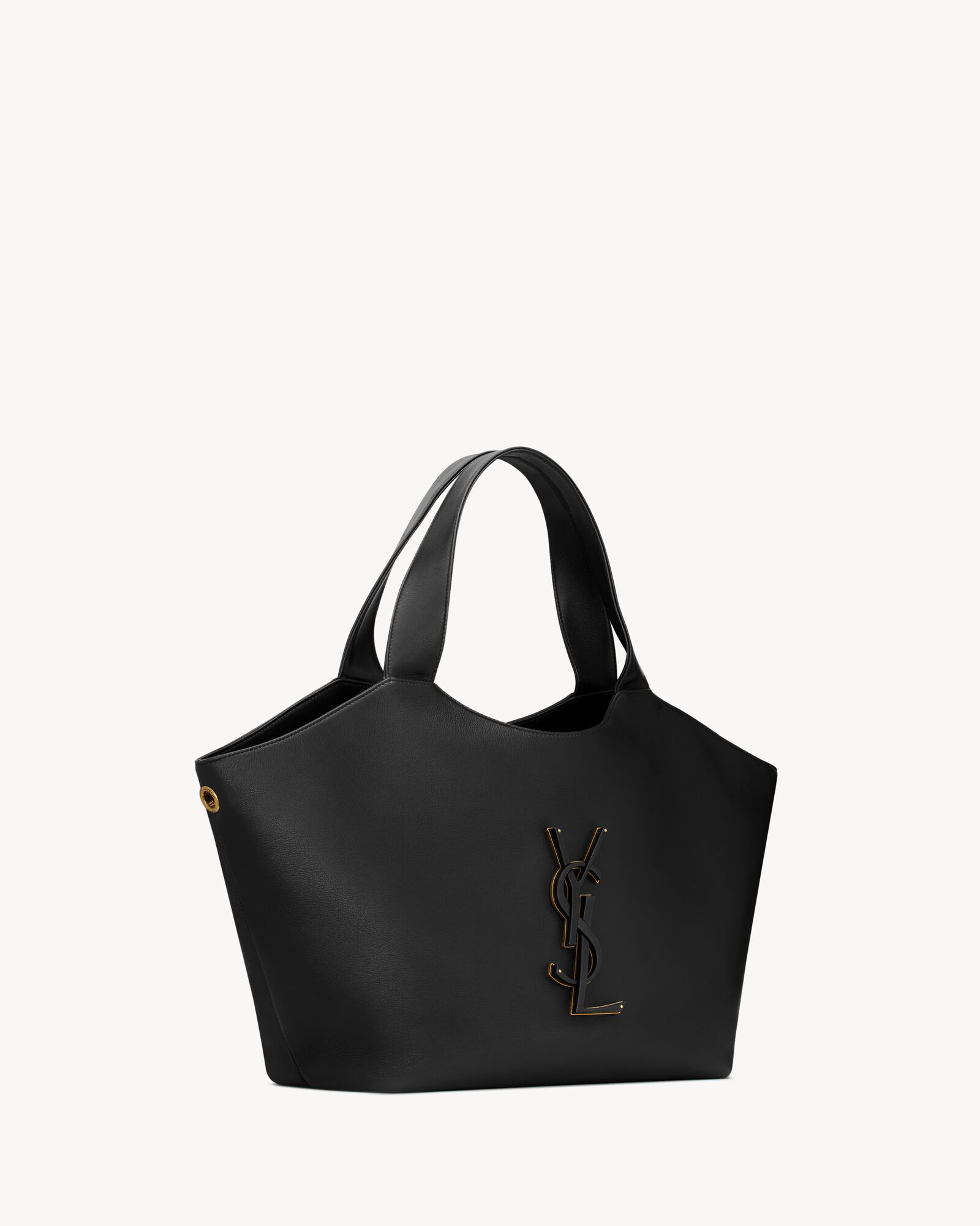 黑色ICARE中号光滑皮革手袋