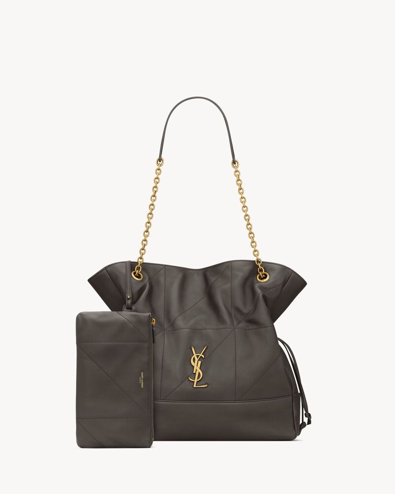 都市灰JAMIE SHOPPING羊皮革托特包