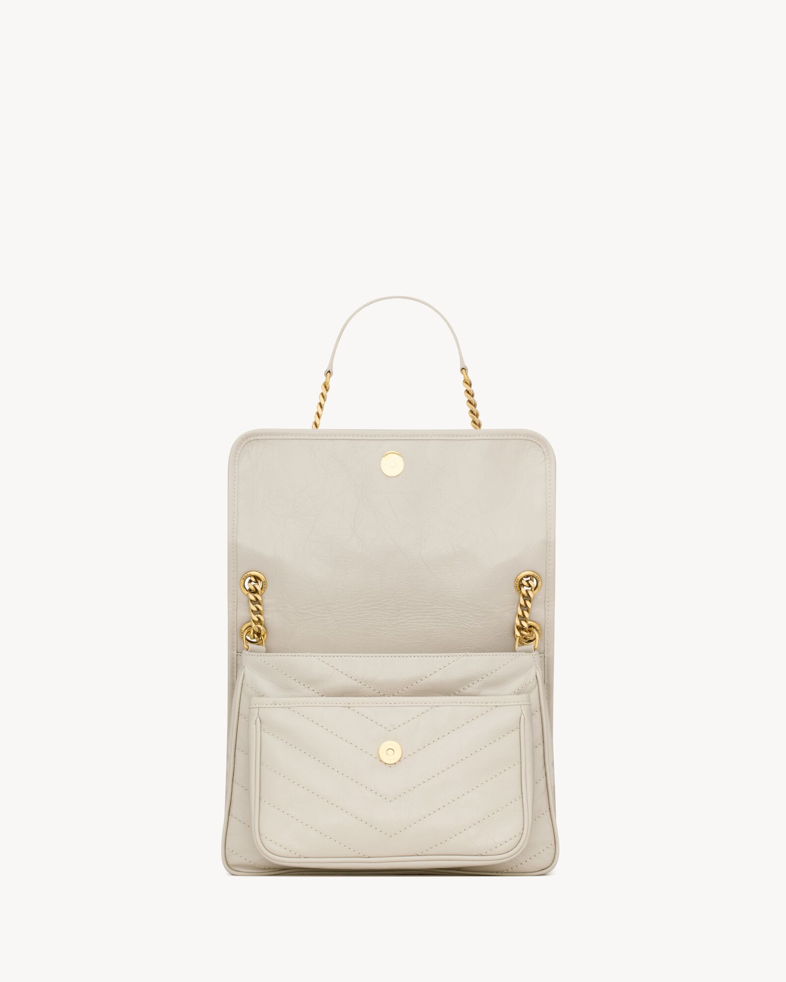 NIKI中号复古皮革手袋