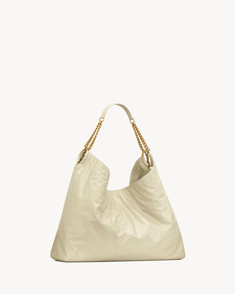 HORTENSE亮面皮革Hobo手袋