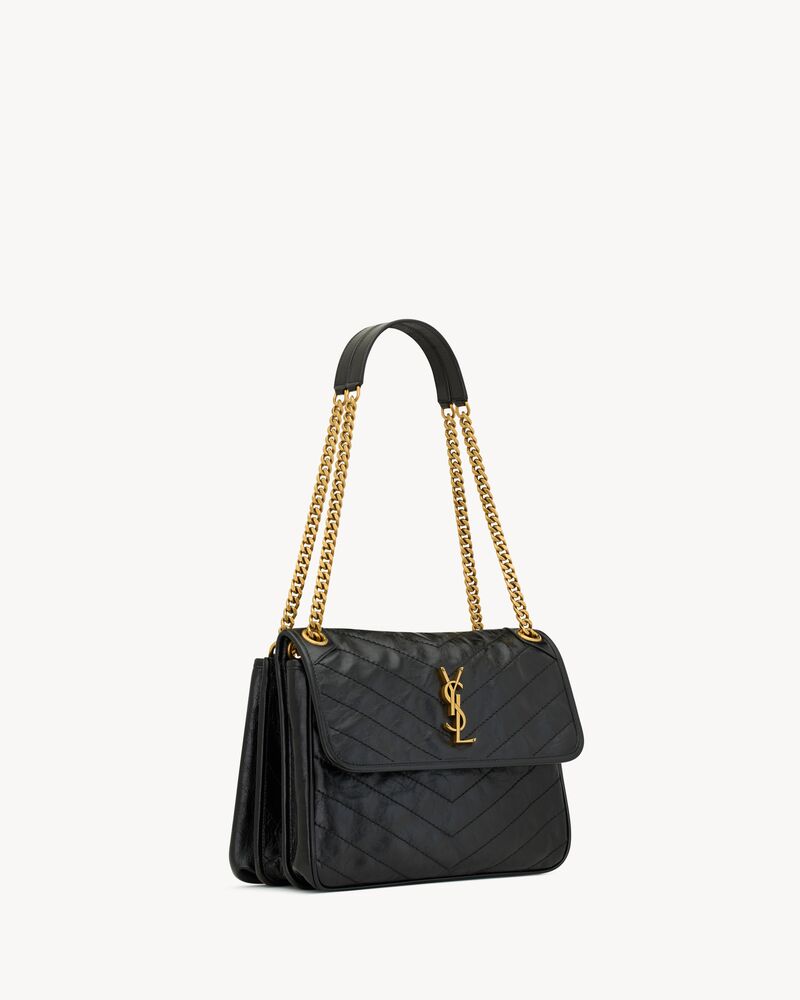 NIKI TRIPOUCH复古皮革购物袋