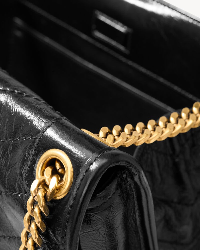 NIKI TRIPOUCH复古皮革购物袋