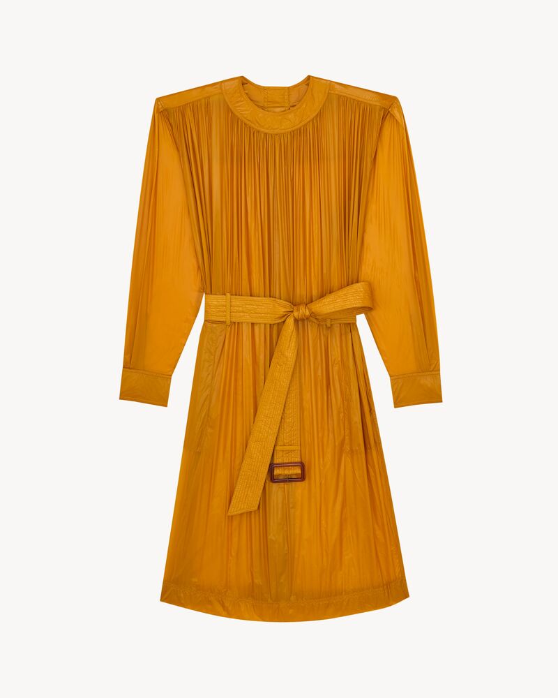 聚酰胺纽扣背面连衣裙