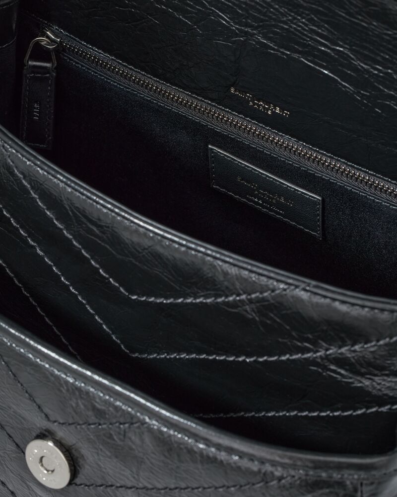 NIKI中号复古皮革手袋