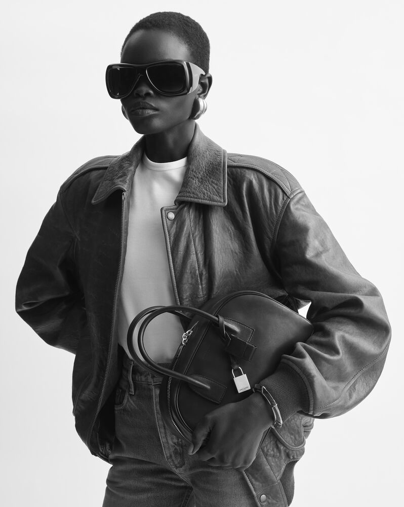 SAC DE JOUR小号绒面革波士顿包