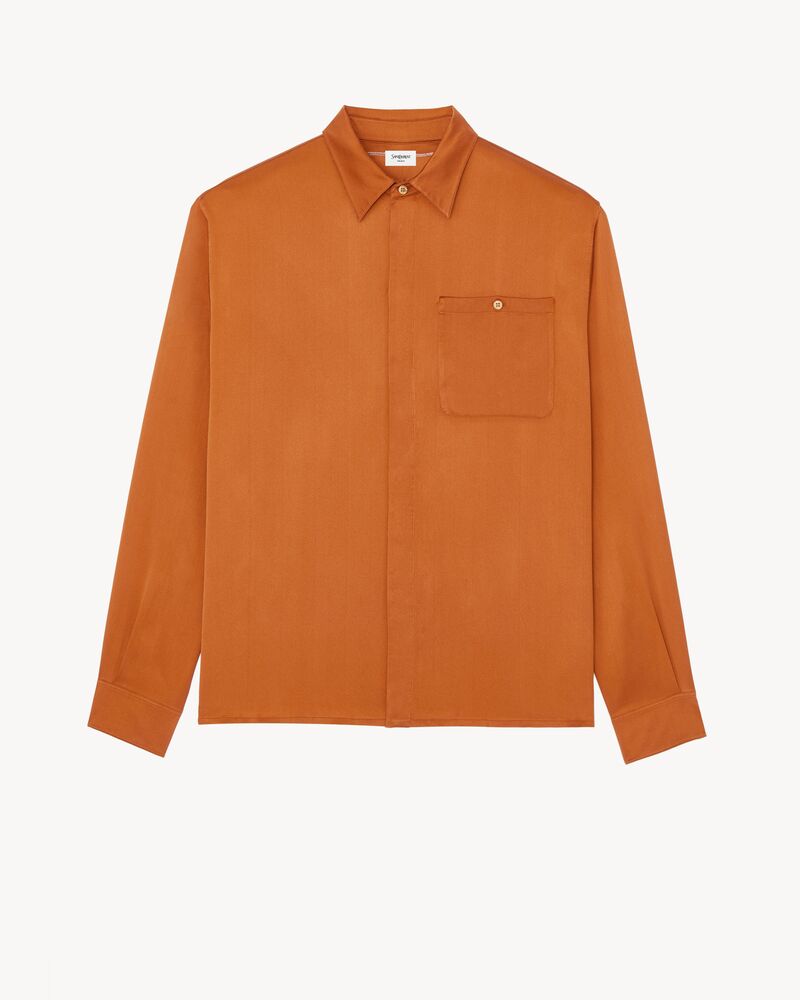 桑蚕丝缎面衬衫