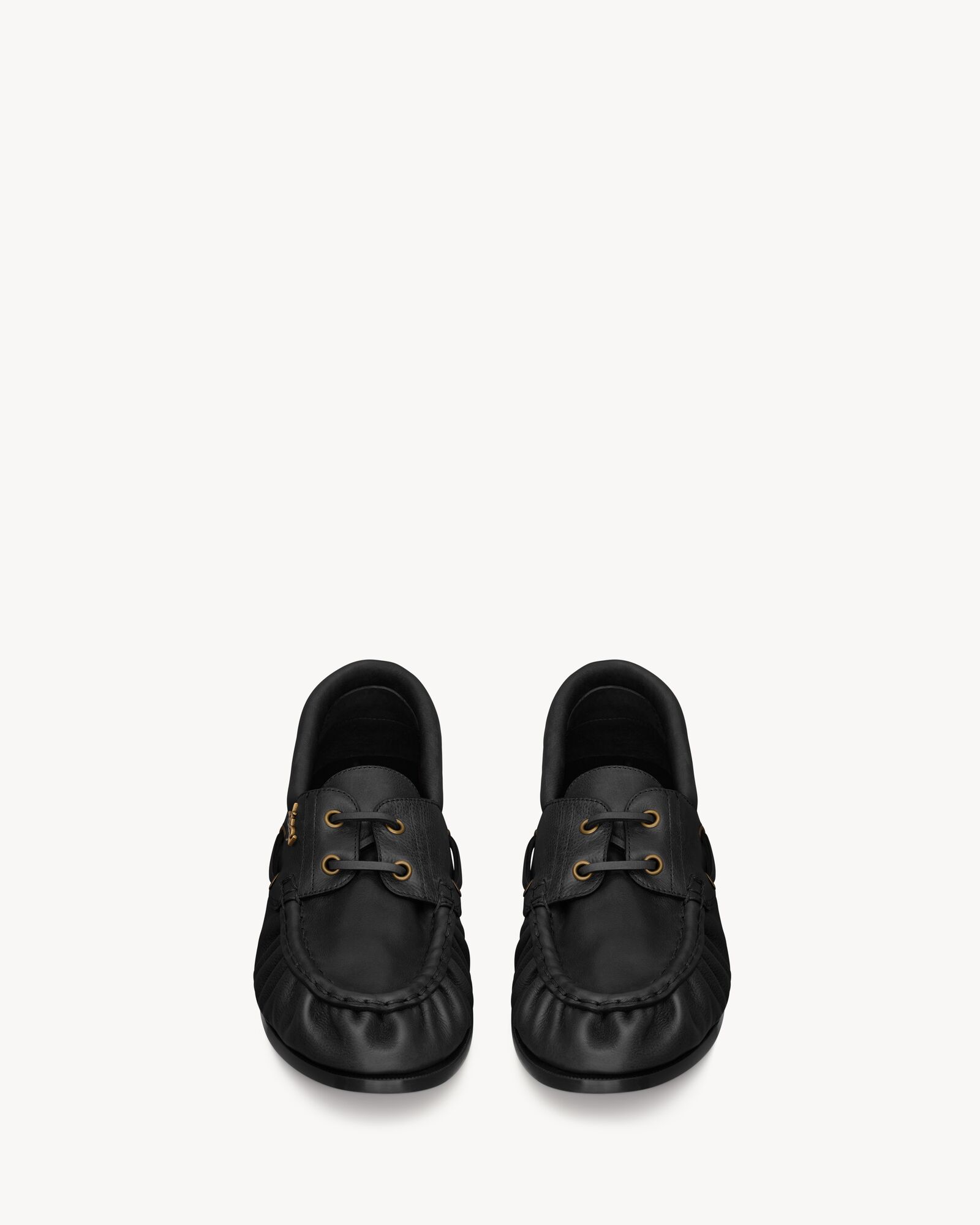 LE LOAFER BATEAU光滑皮革船鞋