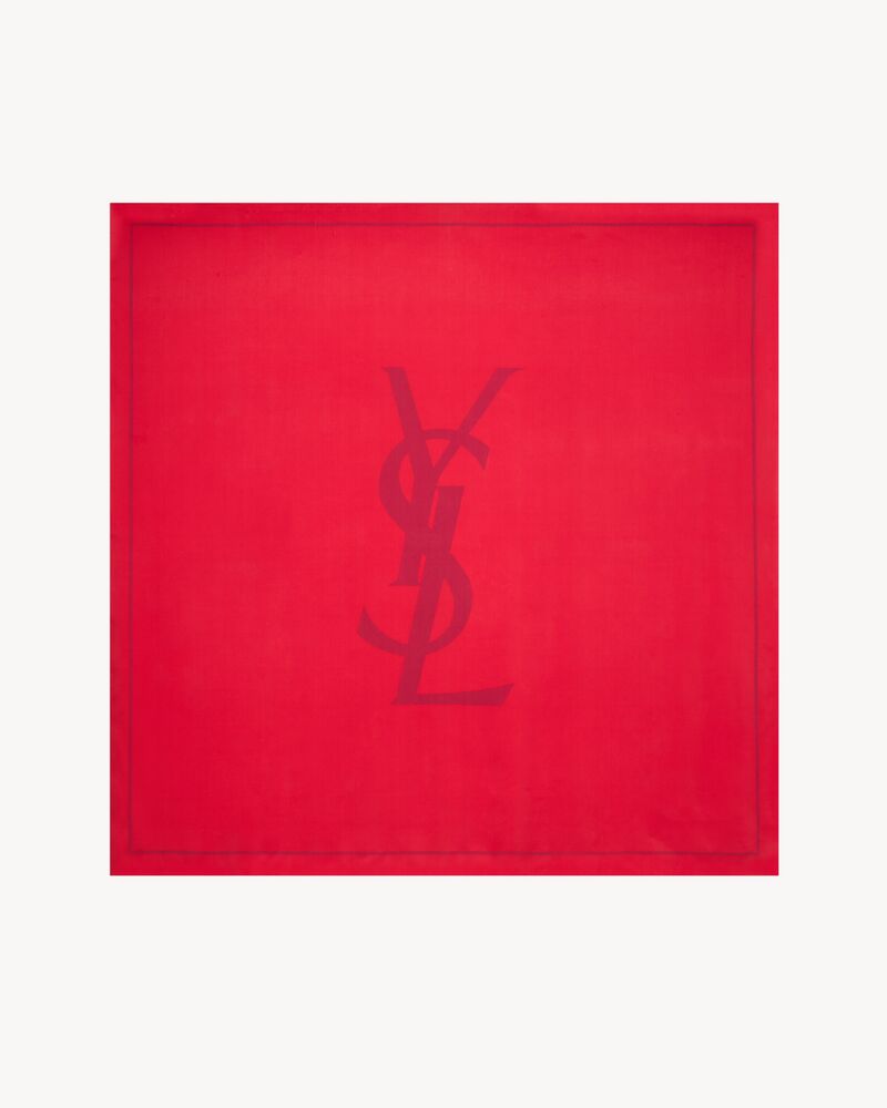 LE CASSANDRE桑蚕丝绉缎方形围巾