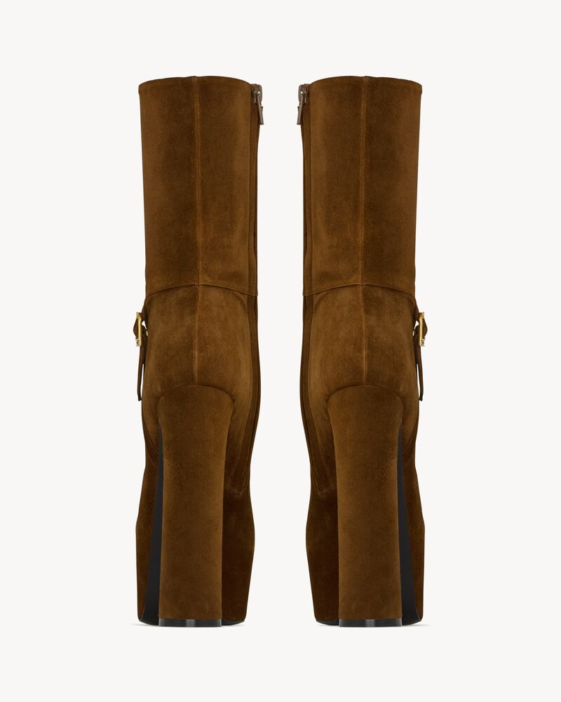 NICO绒面革防水台短靴