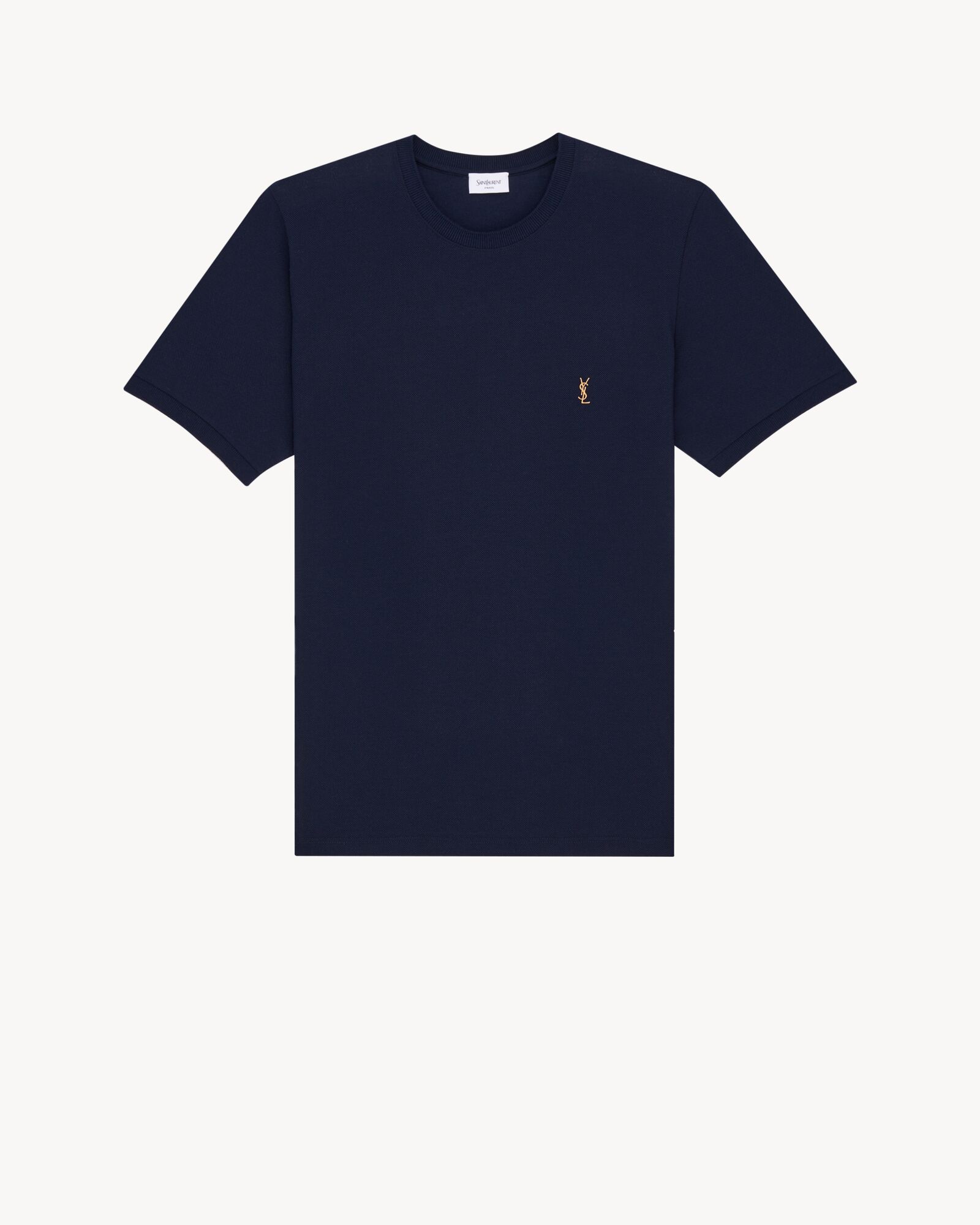 NAVY/BEIGE DORELE CASSANDRE珠地T恤